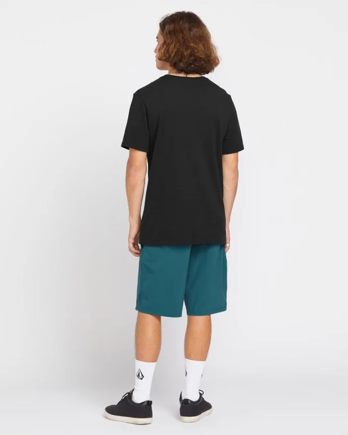 Stone Tech Short Sleeve Tee 8211 Black Mens Volcom Mountain Biking