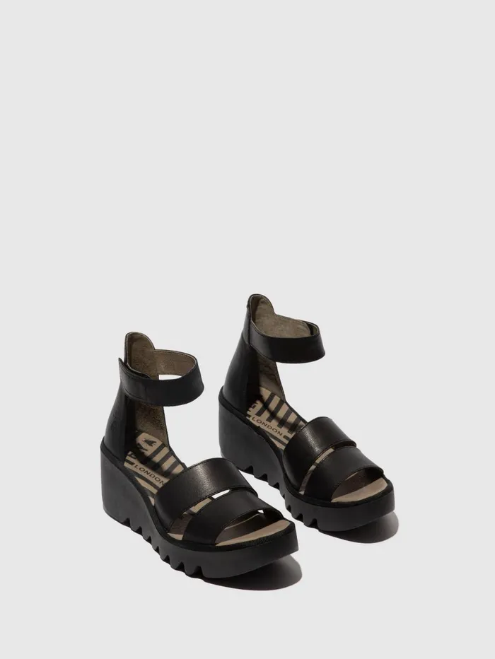Strappy Sandals BONO290FLY BLACK Women Fly London Sandals