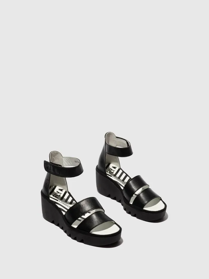 Strappy Sandals BONO290FLY MOUSSE BLACK Women Fly London Sandals