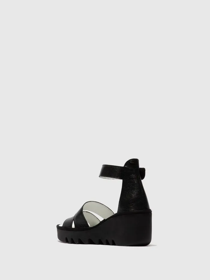 Strappy Sandals BONO290FLY MOUSSE BLACK Women Fly London Sandals