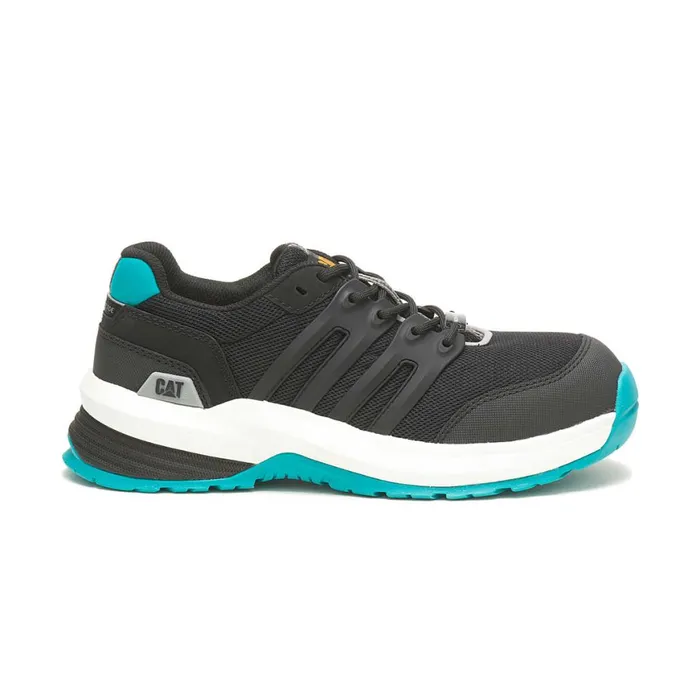 Streamline 20 Composite Toe Work Shoe Blackteal Women Cat Footwear Shoes