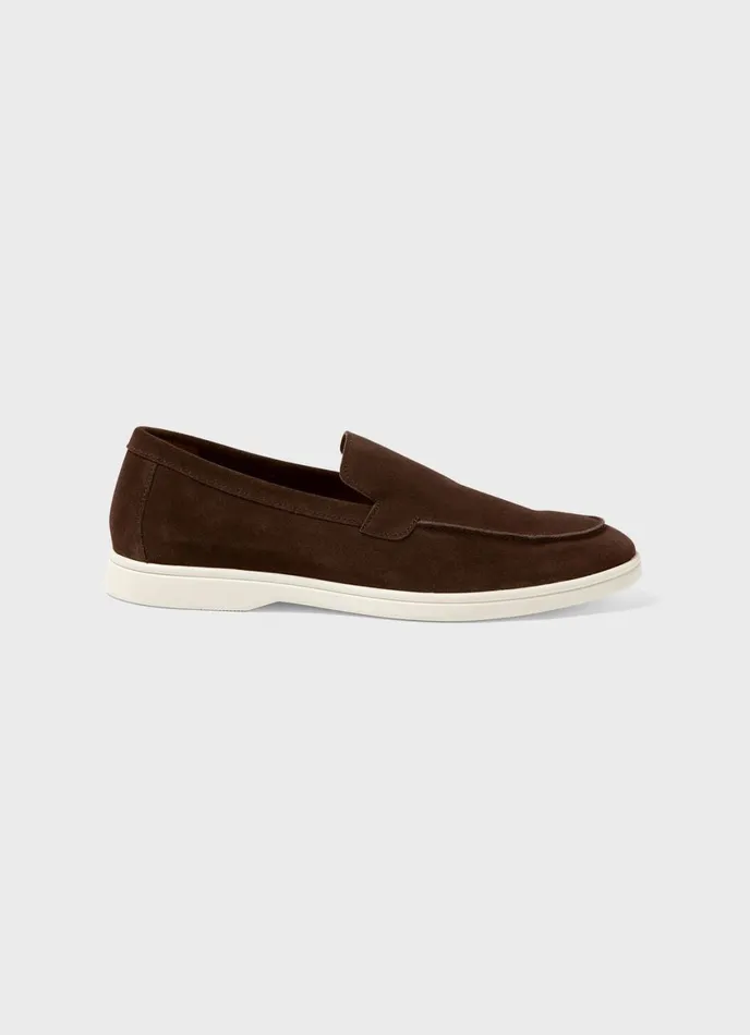 Suede Loafer Brown Men SUNSPEL Shoes