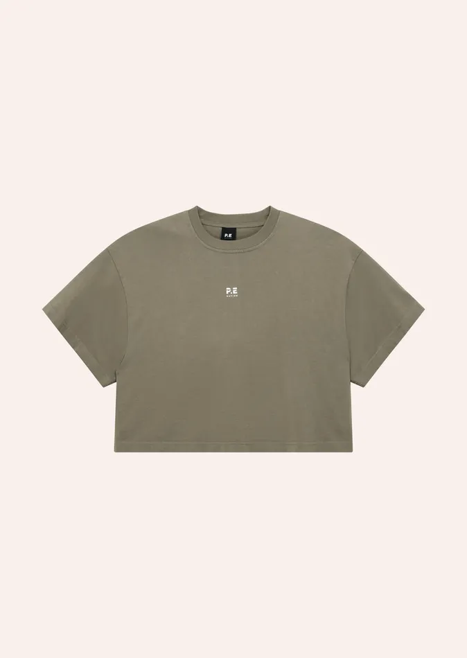 SUPERFINE TEE IN WASHED SILVER SAGE Tees PE Nation Women