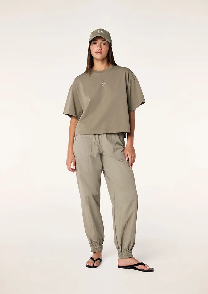 SUPERFINE TEE IN WASHED SILVER SAGE Tees PE Nation Women