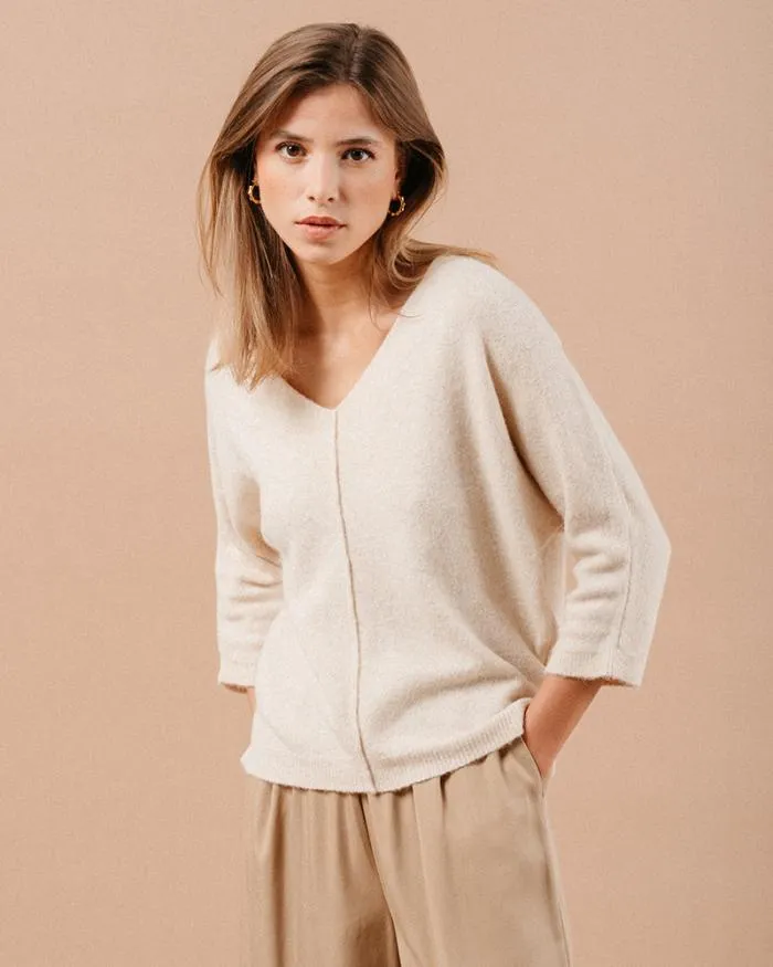 SWEATER BEIGE MAEL Shop Grace and Mila Plain Jumpers