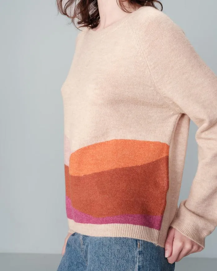 SWEATER BEIGE NADY Shop Grace and Mila Patterned Sweaters