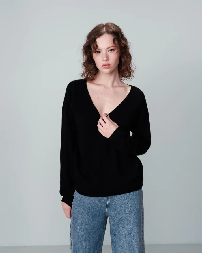 SWEATER NOIR NAO Shop Grace and Mila Plain Jumpers