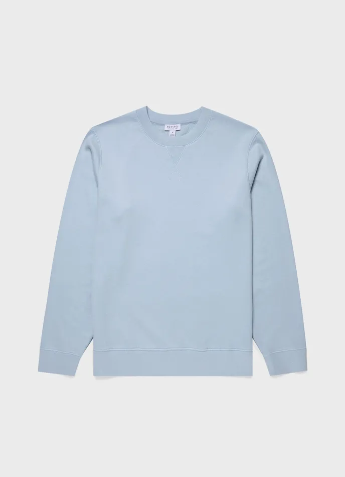 Sweatshirts and Sweatpants Loopback Sweatshirt Blue Mist 8211 ussunspel Men