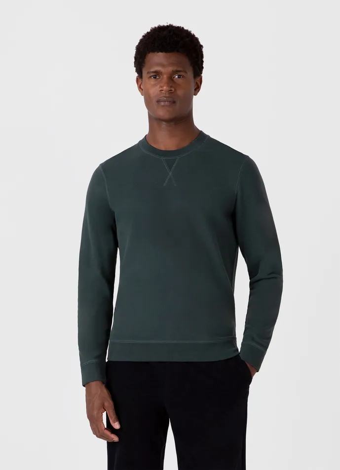 Sweatshirts and Sweatpants ussunspel Men Loopback Sweatshirt Holly Green Sweatshirts and Sweatpants ussunspel Men Loopback Sweatshirt Holly Green