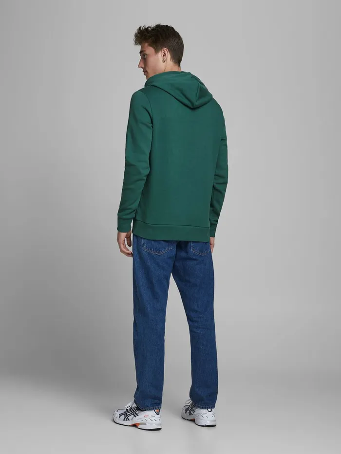 Sweatshirts JACK and JONES Mens LOGO HOODIE Green Trekking Green Online