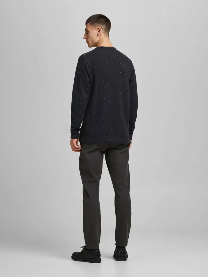 Sweatshirts JACK and JONES Mens LOOPBACK SWEATSHIRT Black Tap Shoe Cheap On Sale