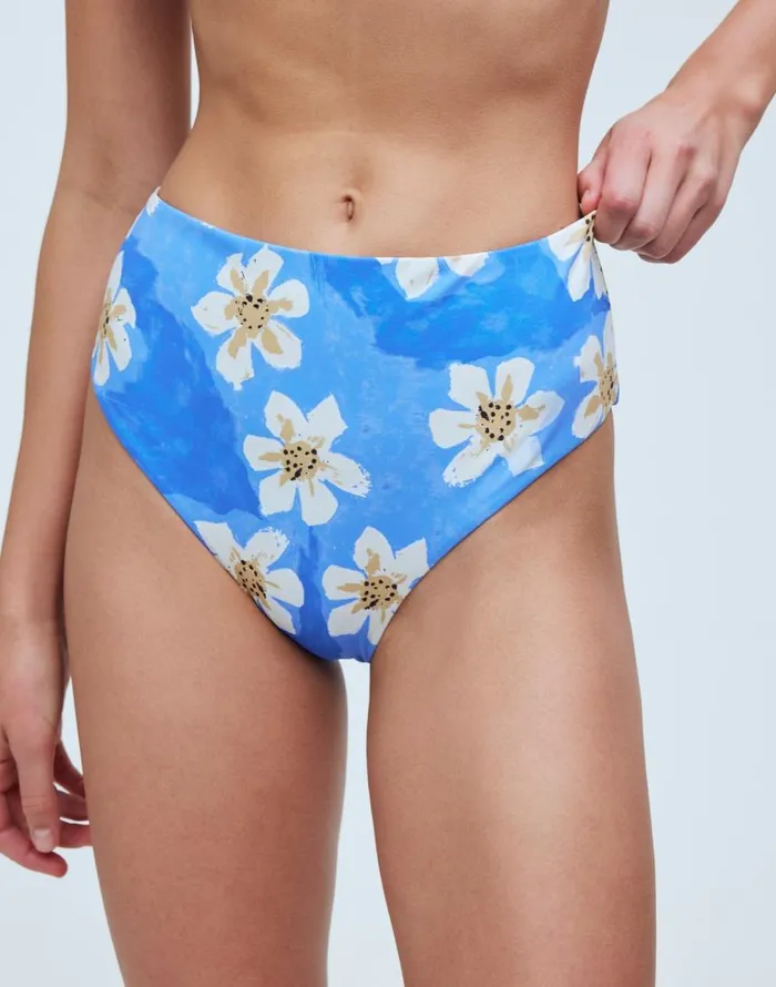 Swim Women Madewell Zulu and Zephyr Hawaii HighWaist Bikini Bottom Hawaii