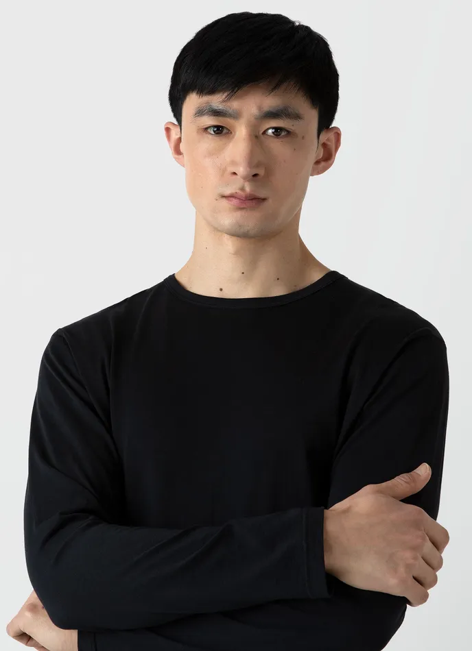 Tshirts ussunspel Men Long Sleeve Classic Tshirt Black Tshirts ussunspel Men Long Sleeve Classic Tshirt Black