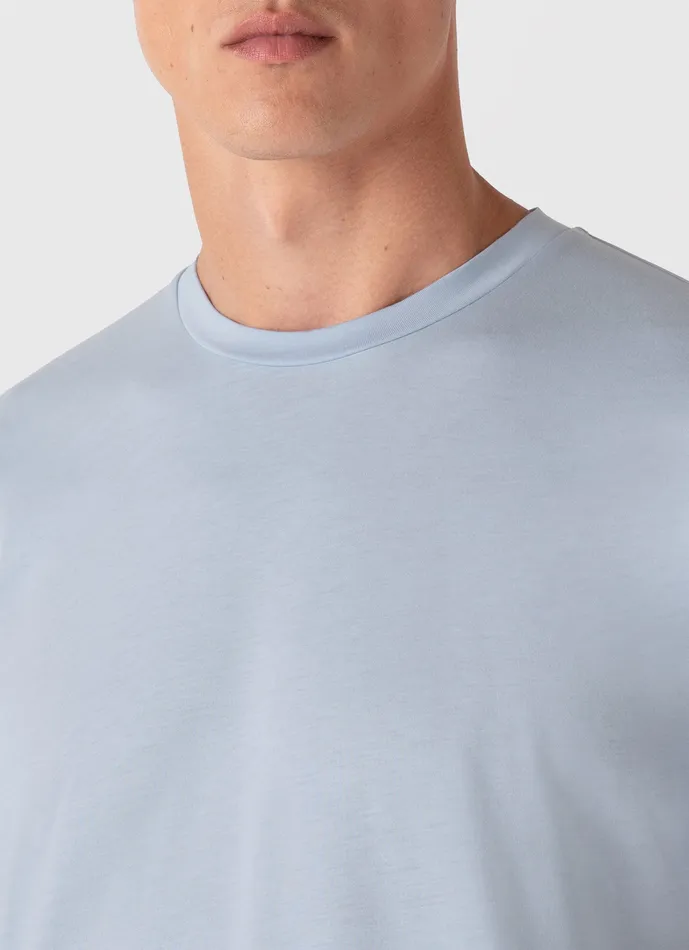 Tshirts ussunspel Men Riviera Midweight Tshirt Blue Mist Tshirts ussunspel Men Riviera Midweight Tshirt Blue Mist