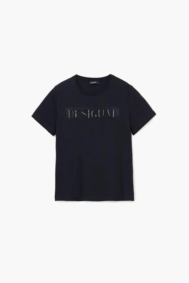 TShirts Women Desigual Logo Tshirt Black