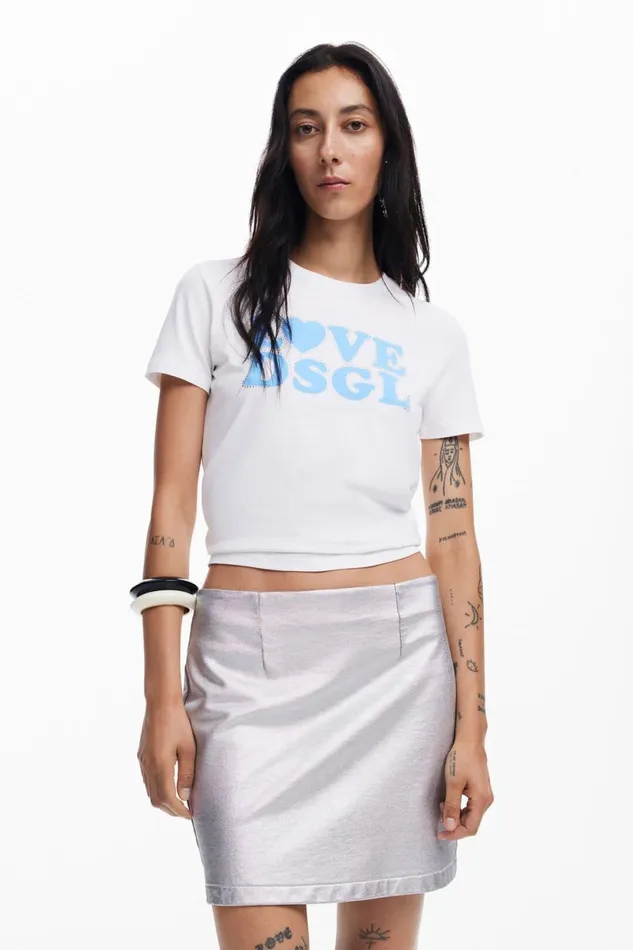 TShirts Women Desigual Love Desigual Tshirt White