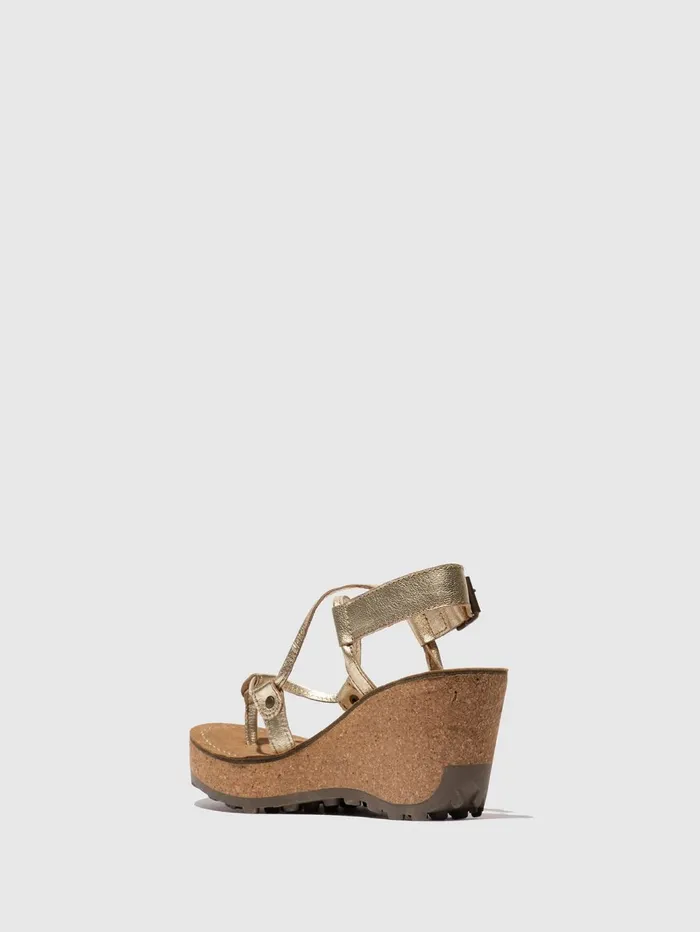 TStrap Sandals GOSH GOLD Women Fly London Sandals