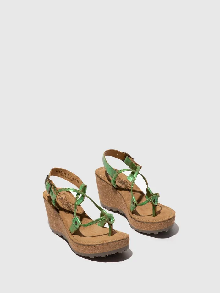 TStrap Sandals GOSH GREEN Women Fly London Sandals