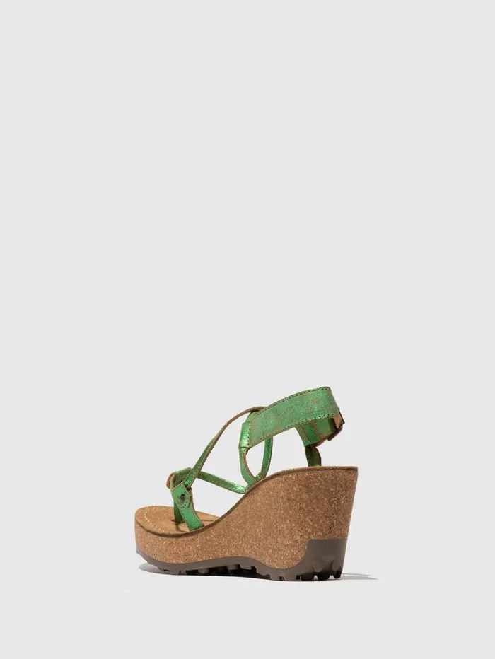 TStrap Sandals GOSH GREEN Women Fly London Sandals