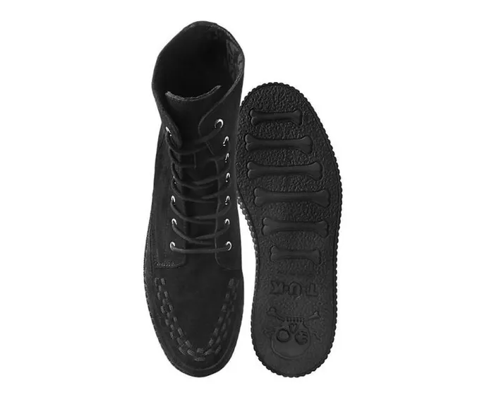 TUK Shoes Boots Women Black Suede 7Eye Viva Low Boot TUK Shoes Boots Women Black Suede 7Eye Viva Low Boot