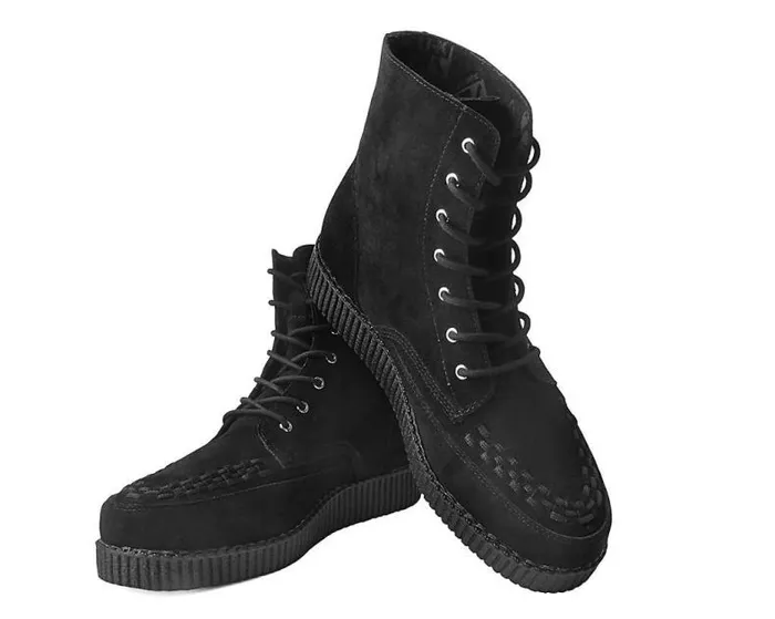TUK Shoes Boots Women Black Suede 7Eye Viva Low Boot TUK Shoes Boots Women Black Suede 7Eye Viva Low Boot