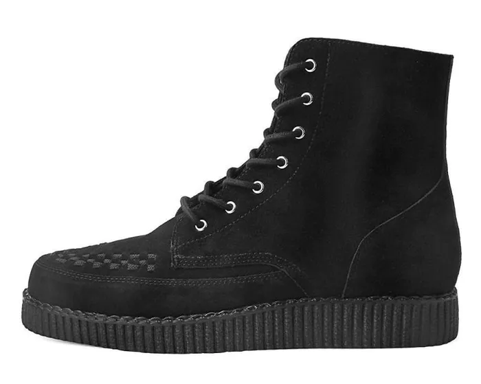 TUK Shoes Boots Women Black Suede 7Eye Viva Low Boot TUK Shoes Boots Women Black Suede 7Eye Viva Low Boot