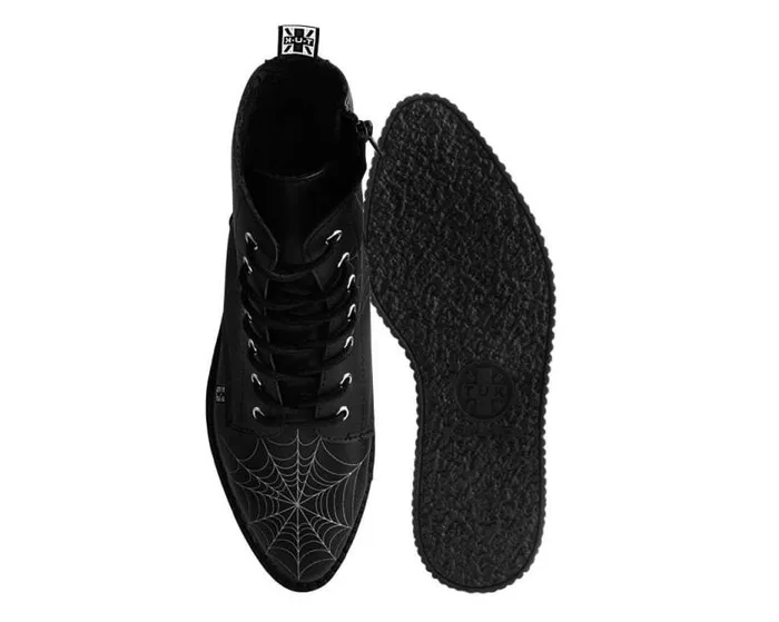 TUK Shoes Boots Women Black TUKskin 7Eye Spiderweb Glow Boot TUK Shoes Boots Women Black TUKskin 7Eye Spiderweb Glow Boot