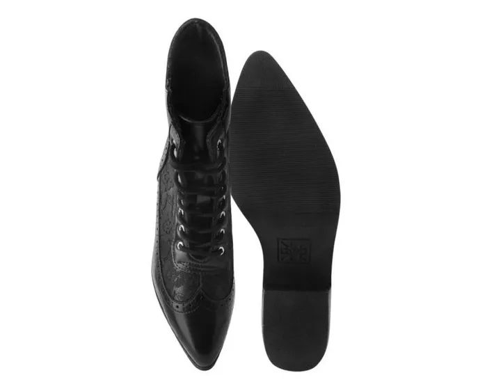 TUK Shoes Boots Women Black Victorian Anarchic Pointed Boot TUK Shoes Boots Women Black Victorian Anarchic Pointed Boot