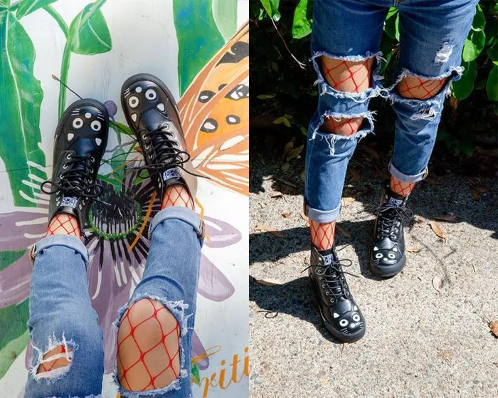 TUK Shoes Kitty Styles Women Black Kitty Sneaker Boot 8211 TUK Shoes TUK Shoes Kitty Styles Women Black Kitty Sneaker Boot 8211 TUK Shoes