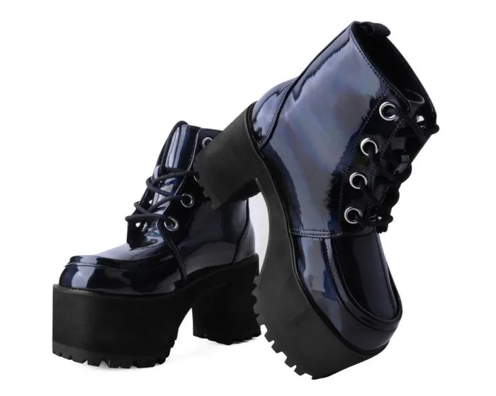 TUK Shoes Platforms Women Black Prism Nosebleed Boot TUK Shoes Platforms Women Black Prism Nosebleed Boot