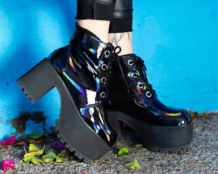 TUK Shoes Platforms Women Black Prism Nosebleed Boot TUK Shoes Platforms Women Black Prism Nosebleed Boot