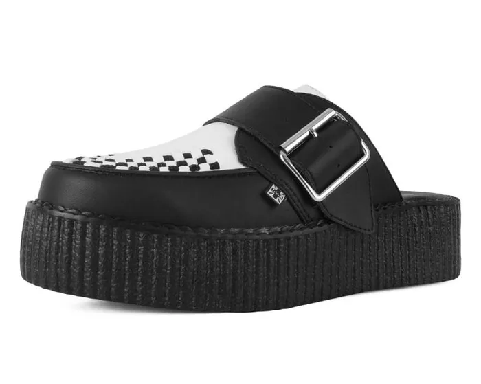 TUK Shoes Platforms Women Classic TwoTone Creeper Mule