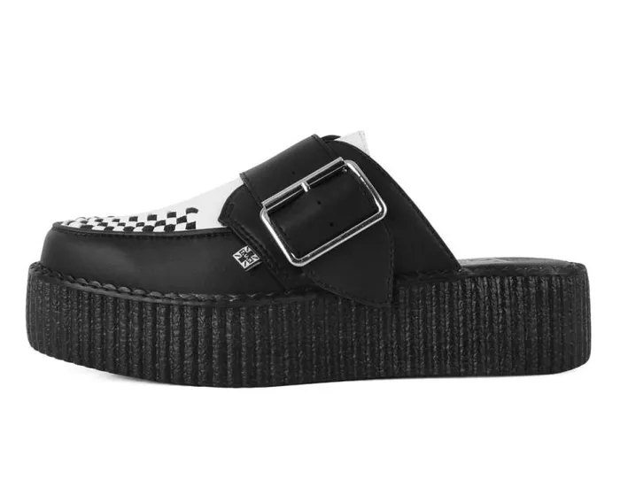 TUK Shoes Platforms Women Classic TwoTone Creeper Mule