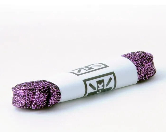 TUK Shoes Shoe Laces Adult 120 CM Metallic Purple Flat Shoe Laces