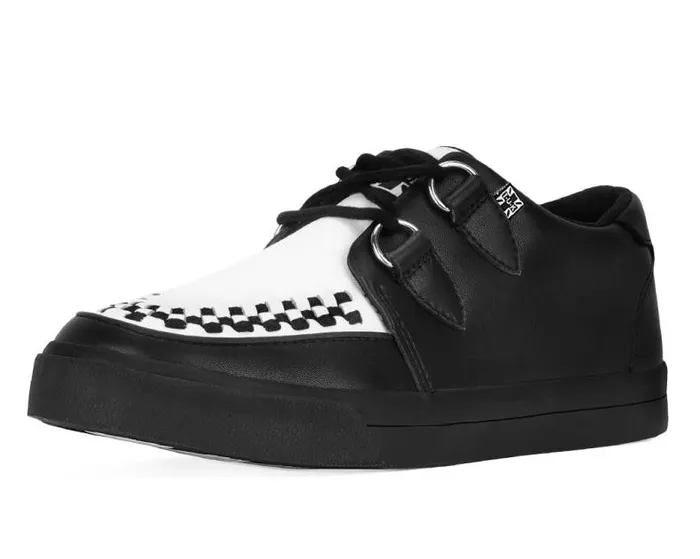 TUK Shoes Sneakers Women Black and White DRing Sneaker