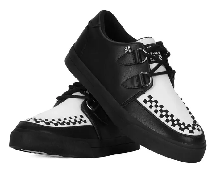 TUK Shoes Sneakers Women Black and White DRing Sneaker TUK Shoes Sneakers Women Black and White DRing Sneaker