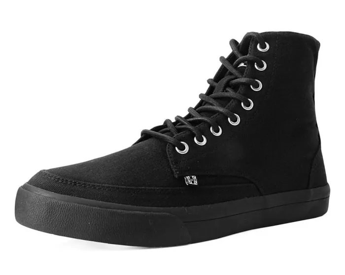 TUK Shoes Sneakers Women Black Canvas 8Eye Sneaker Boot