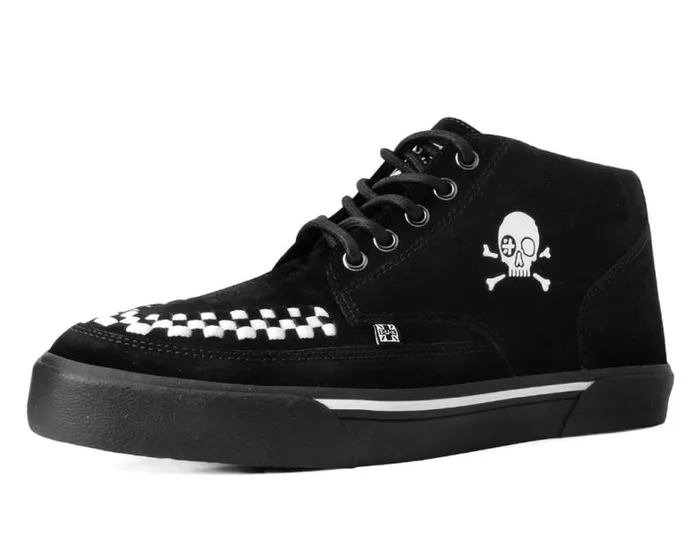 TUK Shoes Sneakers Women Black Suede 5Eye Pirate Sneaker