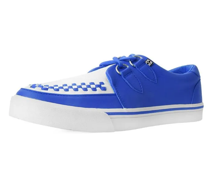 TUK Shoes Sneakers Women Blue and White 2Ring Creeper Sneaker