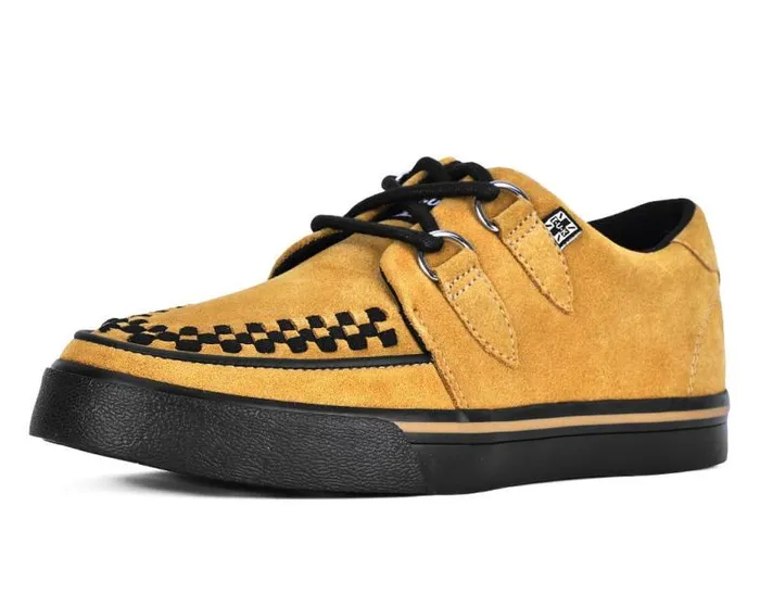 TUK Shoes Sneakers Women Mustard Suede Creeper Sneaker