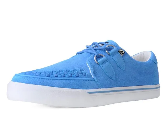 TUK Shoes Sneakers Women Tranquil Blue Suede DRing Interlace Sneaker