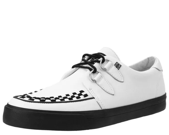 TUK Shoes Sneakers Women White Leather DRing Sneaker