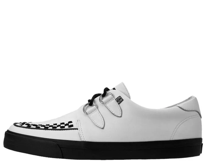 TUK Shoes Sneakers Women White Leather DRing Sneaker TUK Shoes Sneakers Women White Leather DRing Sneaker