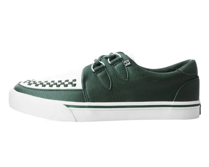 TUK Shoes Vegan Men Dark Cedar and White 2Ring Creeper Sneaker TUK Shoes Vegan Men Dark Cedar and White 2Ring Creeper Sneaker