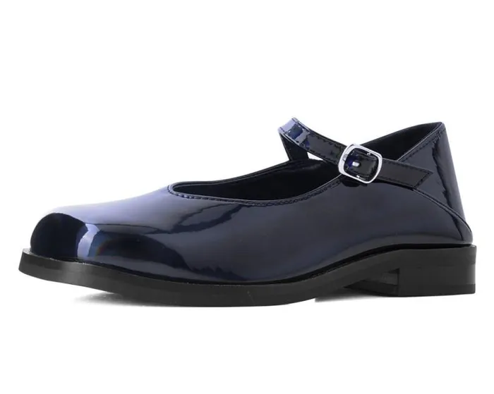 TUK Shoes Vegan Women Black Prism Square Toe Mary Jane