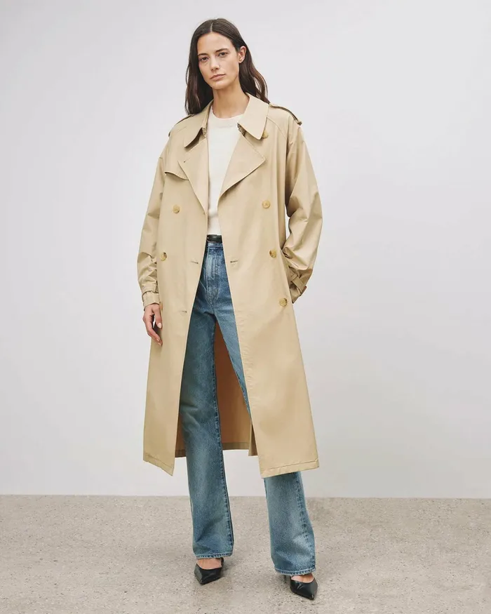 TANNER TRENCH COAT Khaki Women Nili Lotan Coats and Outerwear