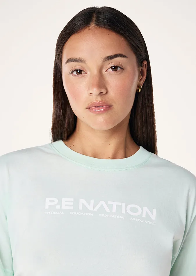 Tees AERO SHORT SLEEVE TEE IN HINT OF MINT 8211 PE Nation Women