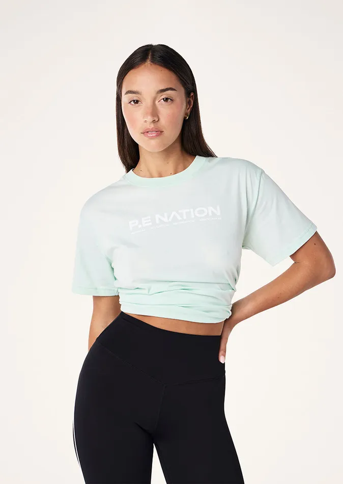 Tees AERO SHORT SLEEVE TEE IN HINT OF MINT 8211 PE Nation Women