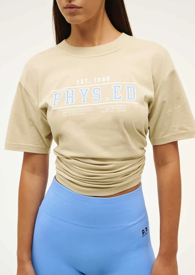 Tees PHYSICAL TEE IN OVERCAST PE Nation Women