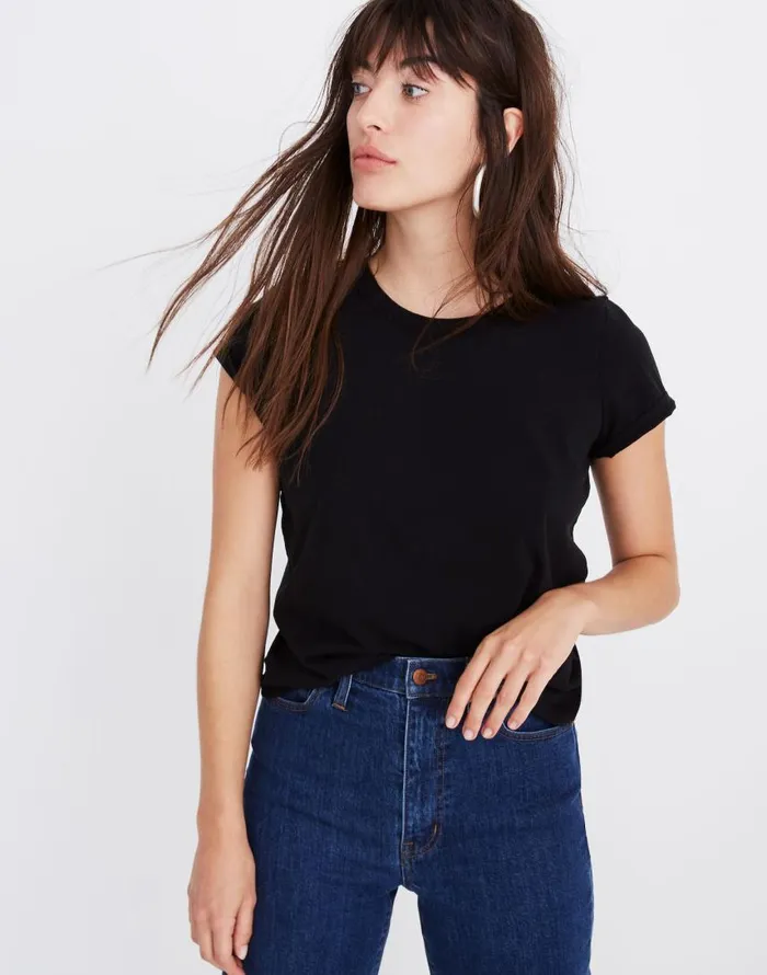 Tees Women Madewell Northside Vintage Tee True Black